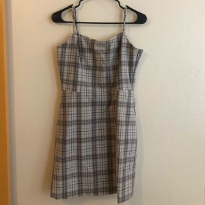 Aritzia Wilfred Classic Check Mini Dress